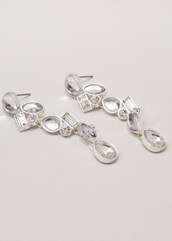 Phase Eight Stone Drop Jewellery Silver Canada | ZBALCD-017